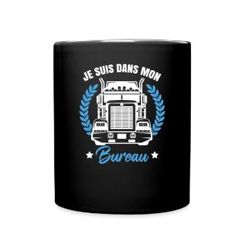 Poids Lourd - Mug uni - noir - Devant