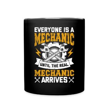 Atelier de mécanique automobile rétro pour mécaniciens - Mug uni - noir - Devant