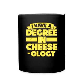Love Grilled Cheese Please Cheesemaker Cheesy Food - Full Colour Mug - black - Front