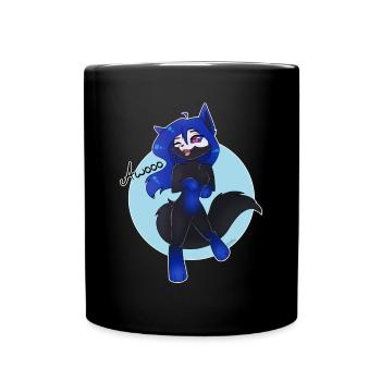 Alóe - Awooo (à partir de Bunneko_Arts) - Mug uni - noir - Devant