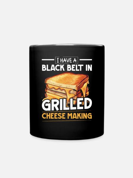 Liebe gegrillten Käse bitte Käsehersteller Käse Essen - Tasse einfarbig - Schwarz