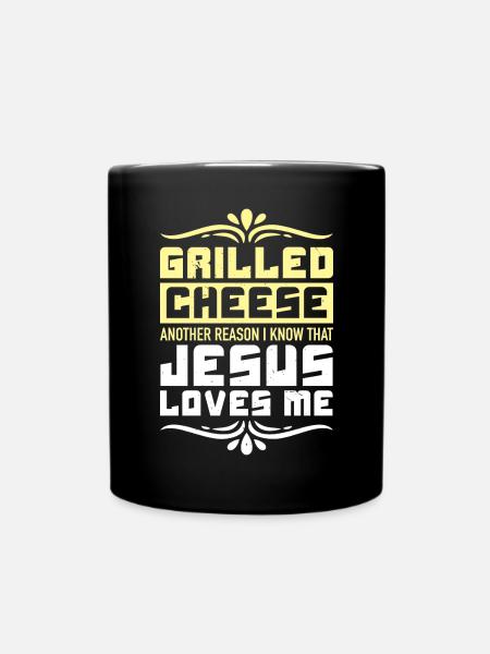 Liebe gegrillten Käse bitte Käsehersteller Käse Essen - Tasse einfarbig - Schwarz