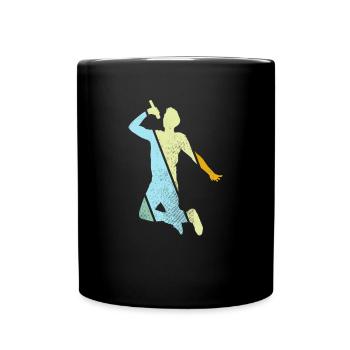 Singing Retro - Full Colour Mug - black - Front