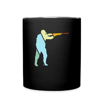 Hunter Retro - Full Colour Mug - black - Front
