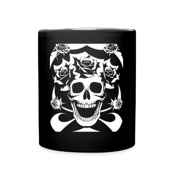 Horreur Crâne Crâne Art Crâne Gothique Heavy Metal - Mug uni - noir - Devant