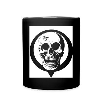 Horreur Crâne Crâne Art Crâne Gothique Heavy Metal - Mug uni - noir - Devant