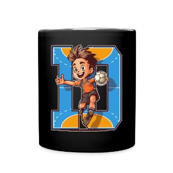 Handball Birthday - 10 years old boy - 10. - Full Colour Mug - black - Front