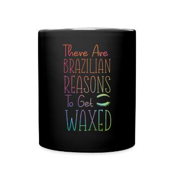 Cute Esthetician Skincare - Full Colour Mug - black - Front