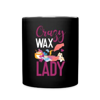 Cute Esthetician Skincare - Full Colour Mug - black - Front