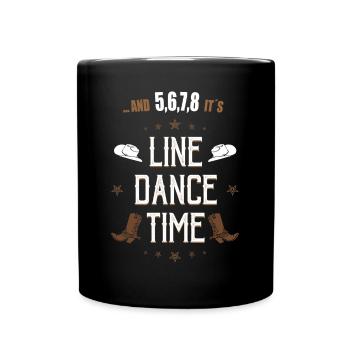 Danse en ligne Danse en ligne Country Cadeau - Mug uni - noir - Devant