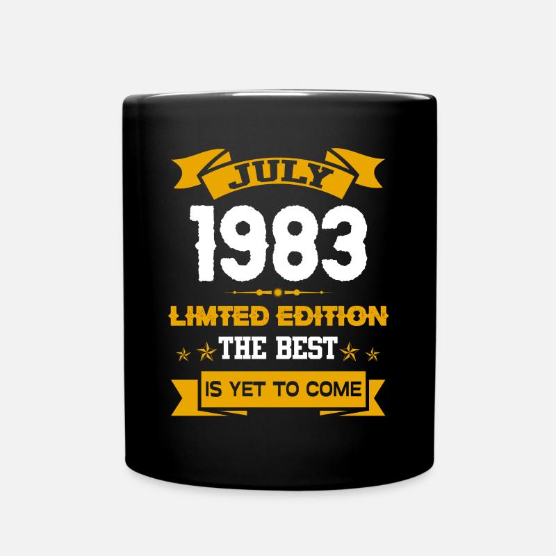 July 1983 Birthday Present - Full Colour Mug - black
