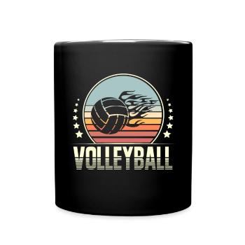 Volley-ball - Mug uni - noir - Devant