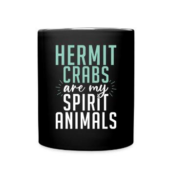 Cadeaux de crabe ermite - Mug uni - noir - Devant