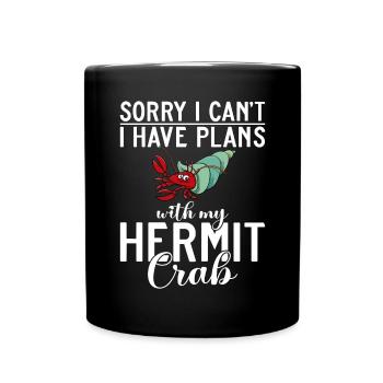 Hermit Crab Gifts - Full Colour Mug - black - Front