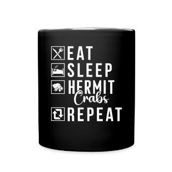 Hermit Crab Gifts - Full Colour Mug - black - Front