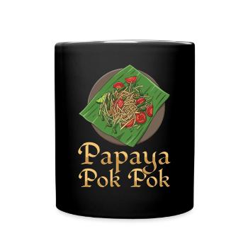 I'm just here for Som Tum Thai Food Lover - Full Colour Mug - black - Front