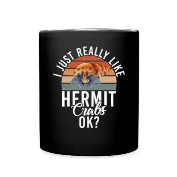 Cadeaux de crabe ermite - Mug uni - noir - Devant