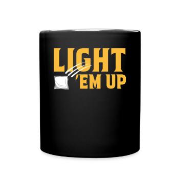 Trou de maïs Cornhole - Mug uni - noir - Devant