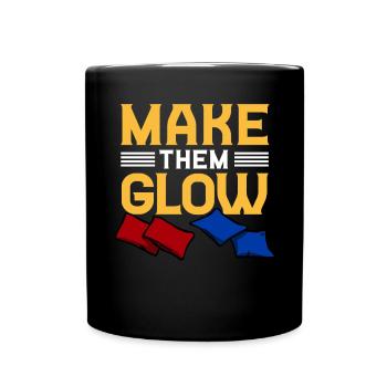 Trou de maïs Cornhole - Mug uni - noir - Devant