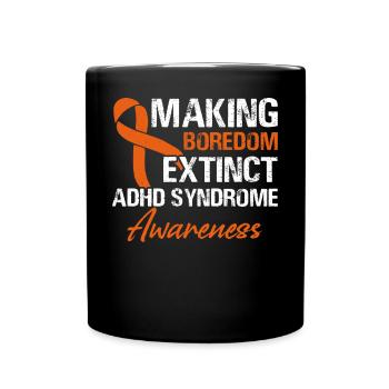 Laisser l’ennui s’éteindre Syndrome du TDAH - Mug uni - noir - Devant