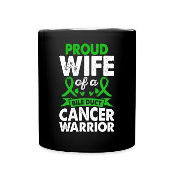 Épouse De La Conscience Du Guerrier Du Cancer Des Voies Biliaires - Mug uni - noir - Devant