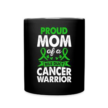 Mère De La Conscience Guerrière Du Cancer Des Voies Biliaires - Mug uni - noir - Devant