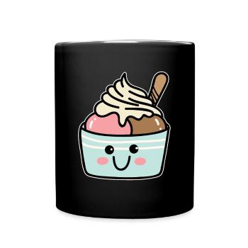 Froyo - Tasse einfarbig - Schwarz - Vorne