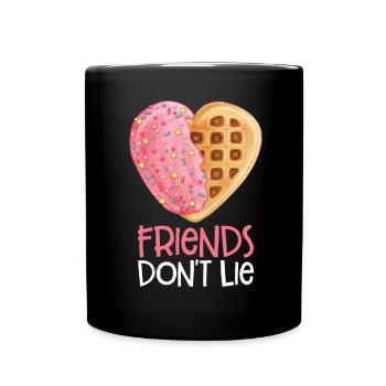 Friends don't lie - Full Colour Mug - black - Front