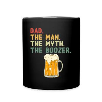 Funny Father Saying - Alcohol Loving Dad - Full Colour Mug - black - Front