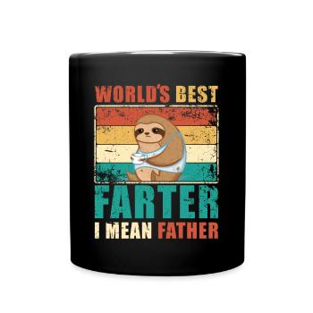 Father World's Best Fart Funny Father's Day Saying - Full Colour Mug - black - Front