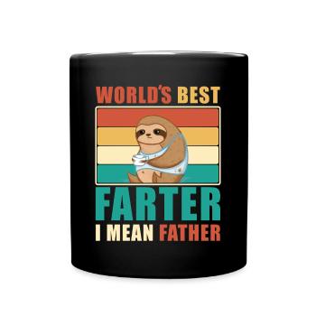 Le meilleur père au monde - Drôle de papa - Mug uni - noir - Devant