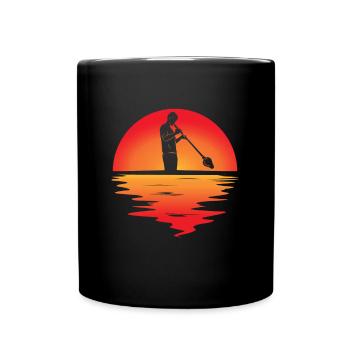 Glassblowing glassblower glass retro - Full Colour Mug - black - Front