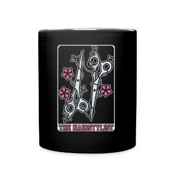 Friseur - Tasse einfarbig - Schwarz - Vorne