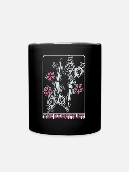 Friseur - Tasse einfarbig - Schwarz