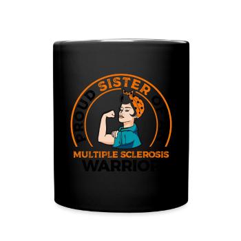 Fière soeur d’un - Mug uni - noir - Devant