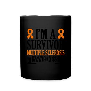 Je suis un survivant - sensibilisation à - Mug uni - noir - Devant