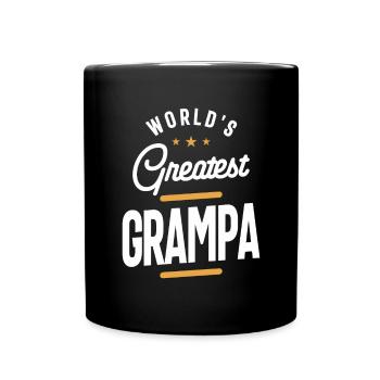 The Ultimate Grampa: World's Greatest - Full Colour Mug - black - Front
