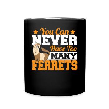 On n’a jamais trop de furets Cute Weasel Fu - Mug uni - noir - Devant