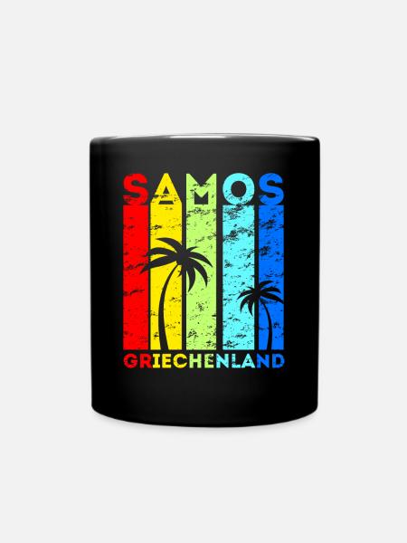 Samos Griechenland Insel Urlaub Idee - Tasse einfarbig - Schwarz