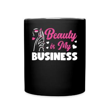 Soins de la peau d’esthéticienne agréée mignonne - Mug uni - noir - Devant