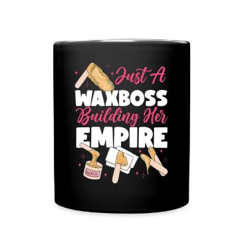 Cute Esthetician Skincare - Full Colour Mug - black - Front