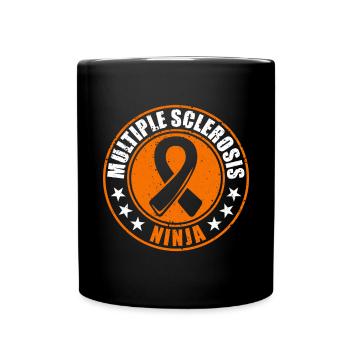 Ms-conscience Sclérose en plaques Ninja - Mug uni - noir - Devant