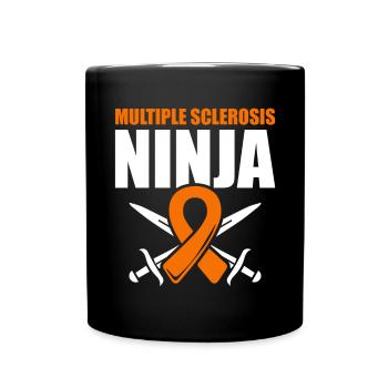 Ms-conscience Sclérose en plaques Ninja - Mug uni - noir - Devant