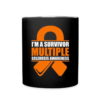 Je suis un survivant - sensibilisation à - Mug uni - noir - Devant