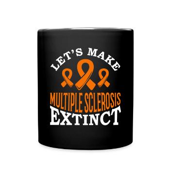 Ms-conscience débarrassons-nous de la sclérose en plaques - Mug uni - noir - Devant