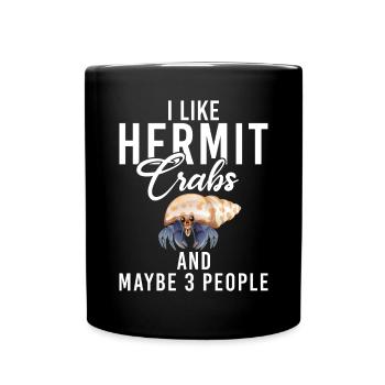 Cadeaux de crabe ermite - Mug uni - noir - Devant
