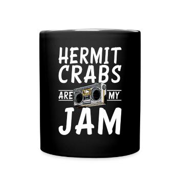 Cadeaux de crabe ermite - Mug uni - noir - Devant