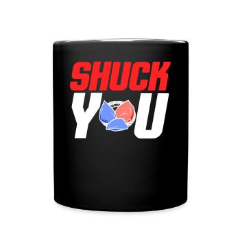 Lustiges Cornhole Corn Hole - Tasse einfarbig - Schwarz - Vorne