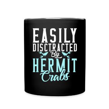 Cadeaux de crabe ermite - Mug uni - noir - Devant