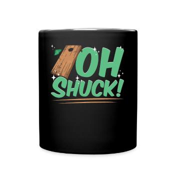 Lustiges Cornhole Corn Hole - Tasse einfarbig - Schwarz - Vorne